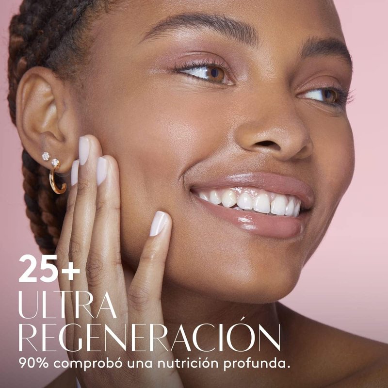 Ésika Crema facial antiarrugas Hidra Nutritiva Triple Acción Max 25+ años con ácido hialurónico y colágeno, 120g