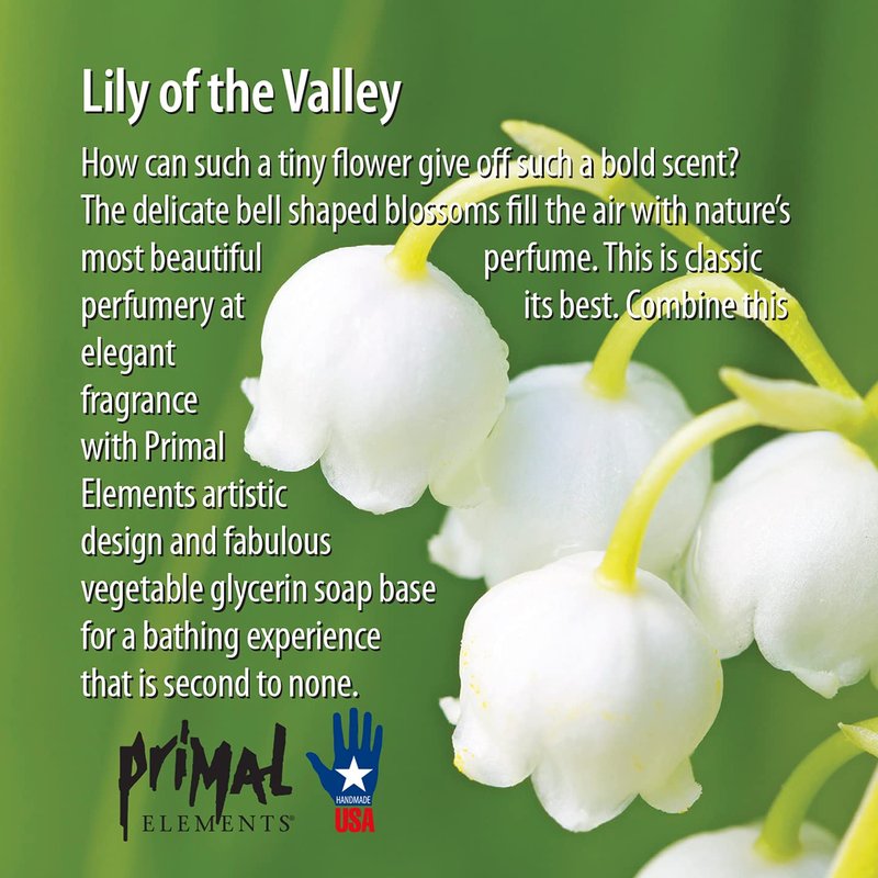 Primal Elements Soap Loaf, Handmade Natural Glycerin Rich Formula, 5.5 Pound, Lily of the Valley