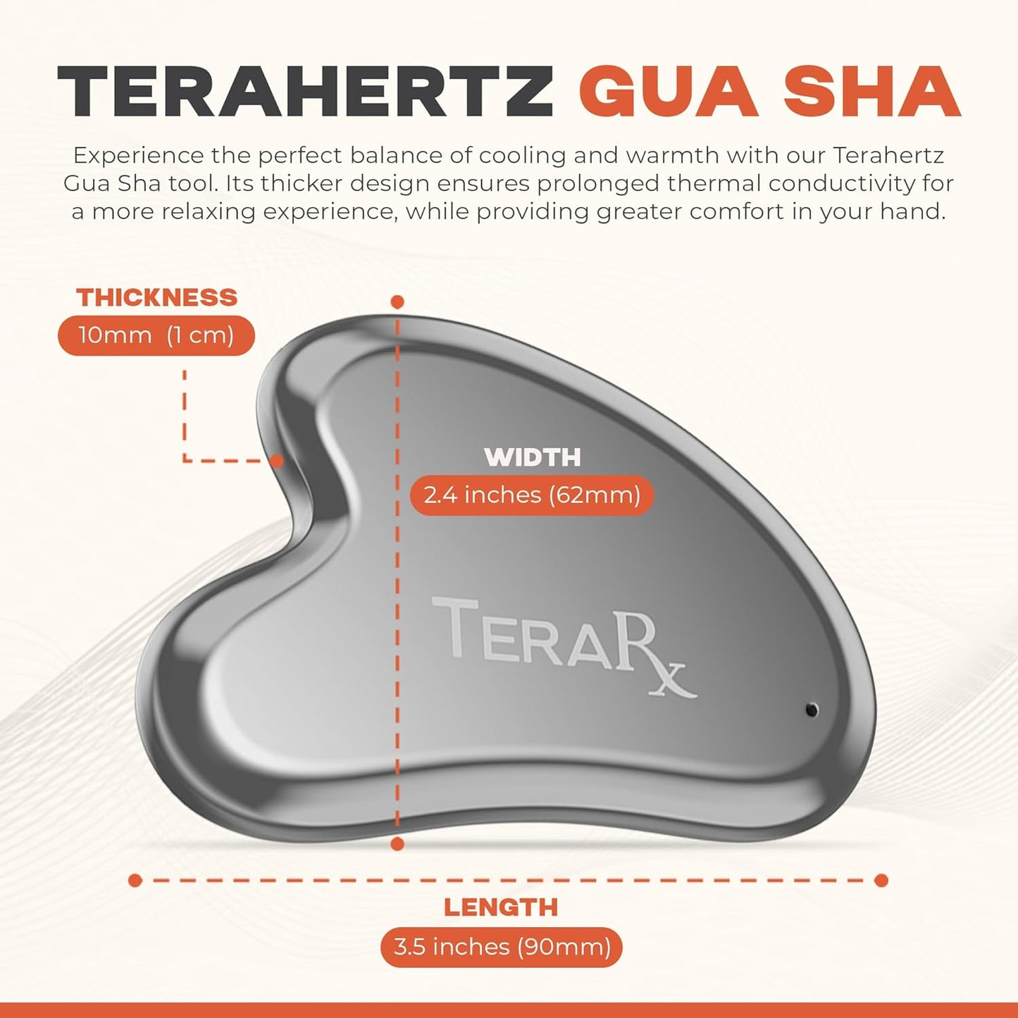 Terahertz Gua Sha Facial Tool Set - Enhance Lymphatic Drainage & Sculpting | Includes Gua Sha & Mushroom Tool