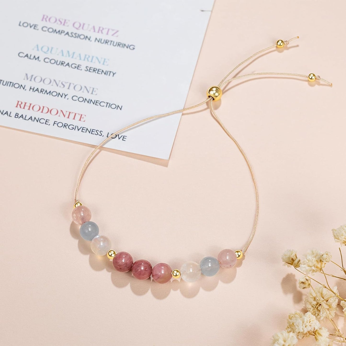 Moonstone Bracelet for Pregnancy | Hope Bracelet Gift for First-Time Moms | Spiritual Jewelry for Mothers Day & Christmas