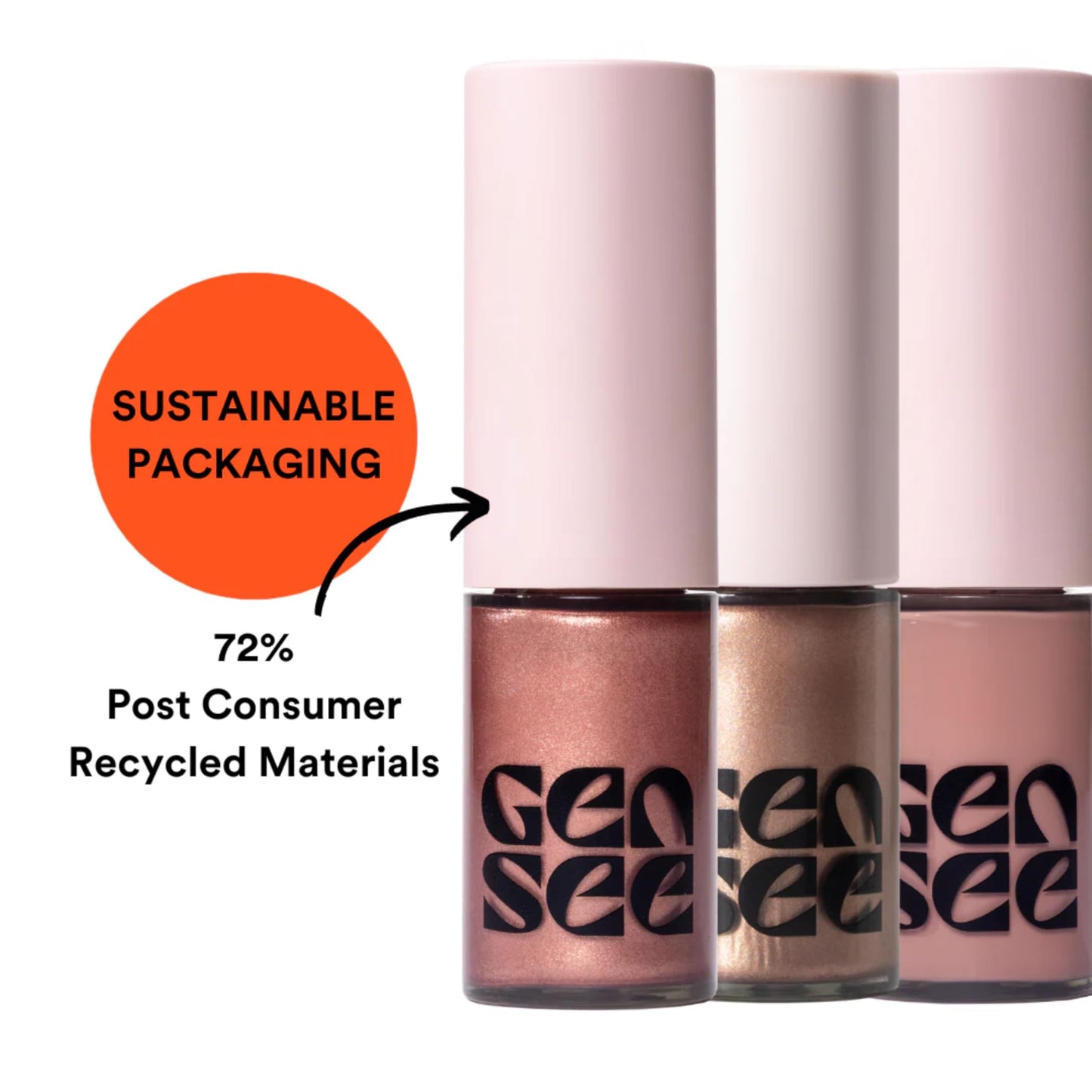 GEN SEE Mixed Media Metallic Liquid Eyeshadow, Hollywood – High Shine Molten Metal Eye Color, Featherlight Full Coverage Shimmer, Multi-Use Highlight Makeup, Vegan Cruelty-Free, Made in Italy