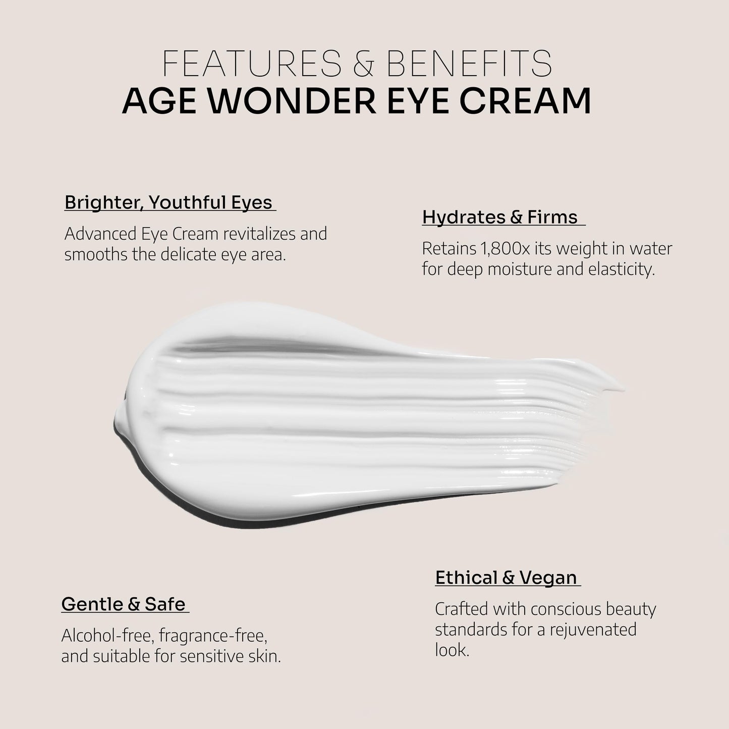 Oxygen Botanicals Caffeine + Coenzyme Q10 Eye Cream – Anti-Aging Under Eye Treatment for Dark Circles, Puffiness, Fine Lines & Wrinkles – Hydrating & Firming Eye Care