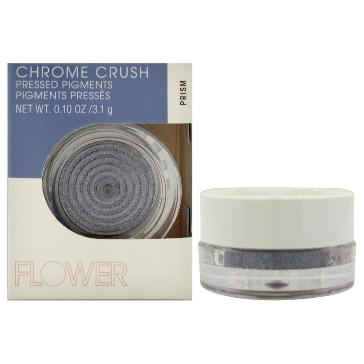 Flower Beauty Chrome Crush Eyeshadow - Buildable Gel Powder with Shimmer & Glitter | Prism Color