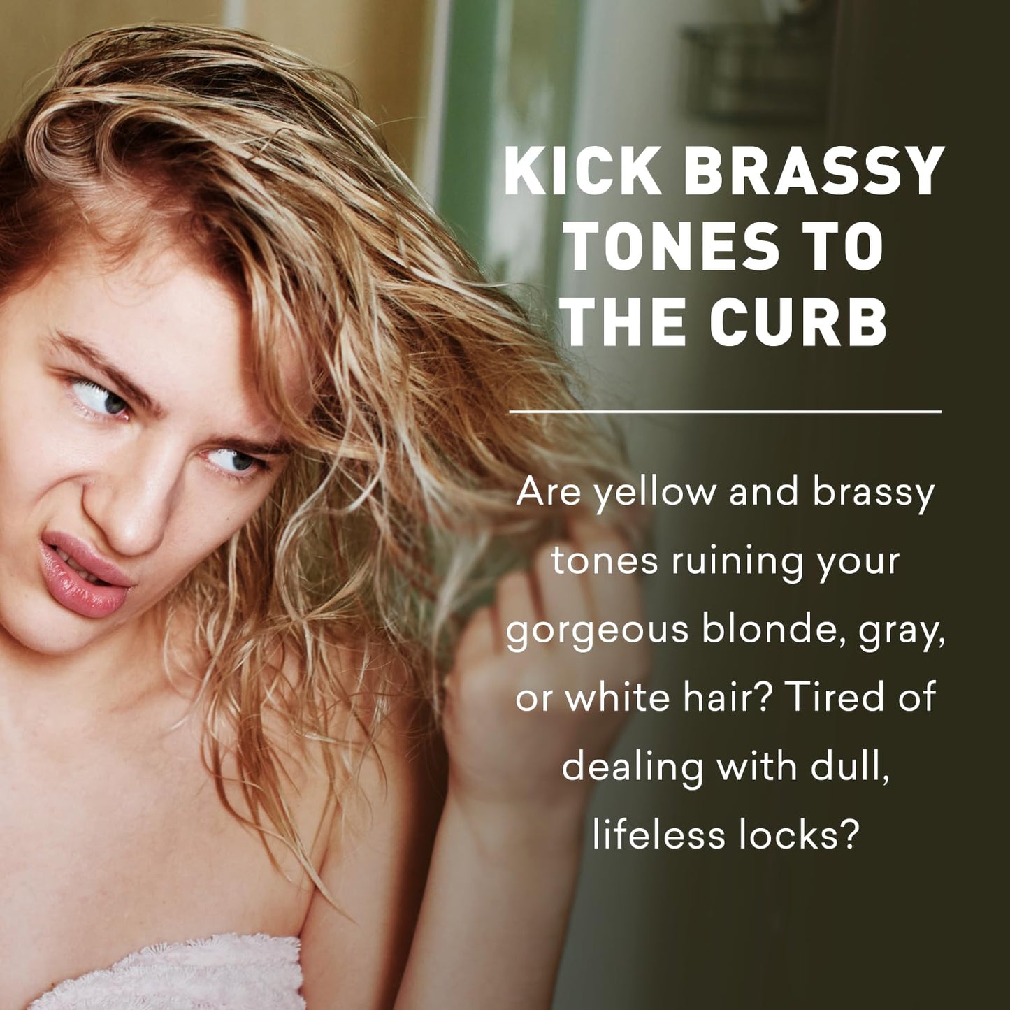 Purple Toning Shampoo for Blonde, Gray & Bleached Hair - Eliminate Brassiness, Boost Shine | 8 oz, Sulfate-Free, Paraben-Free