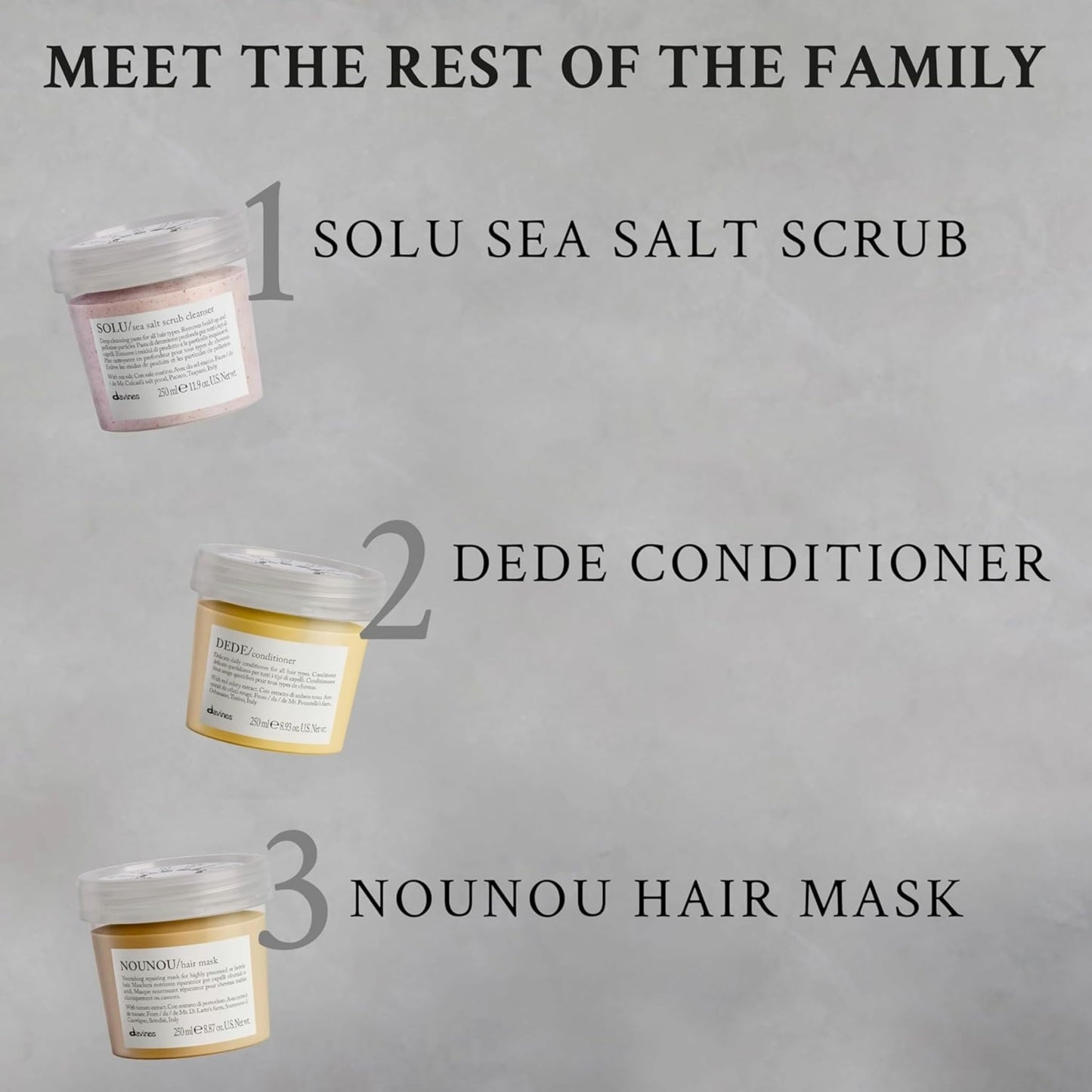 Davines SOLU Shampoo, Deep Cleansing from Accumulation or Residues of Styling Products for Normal to Heavily-Styled Hair - Gives a Refreshed Scalp with Soft & Shiny Strands with Buckwheat, 8.45 Fl Oz