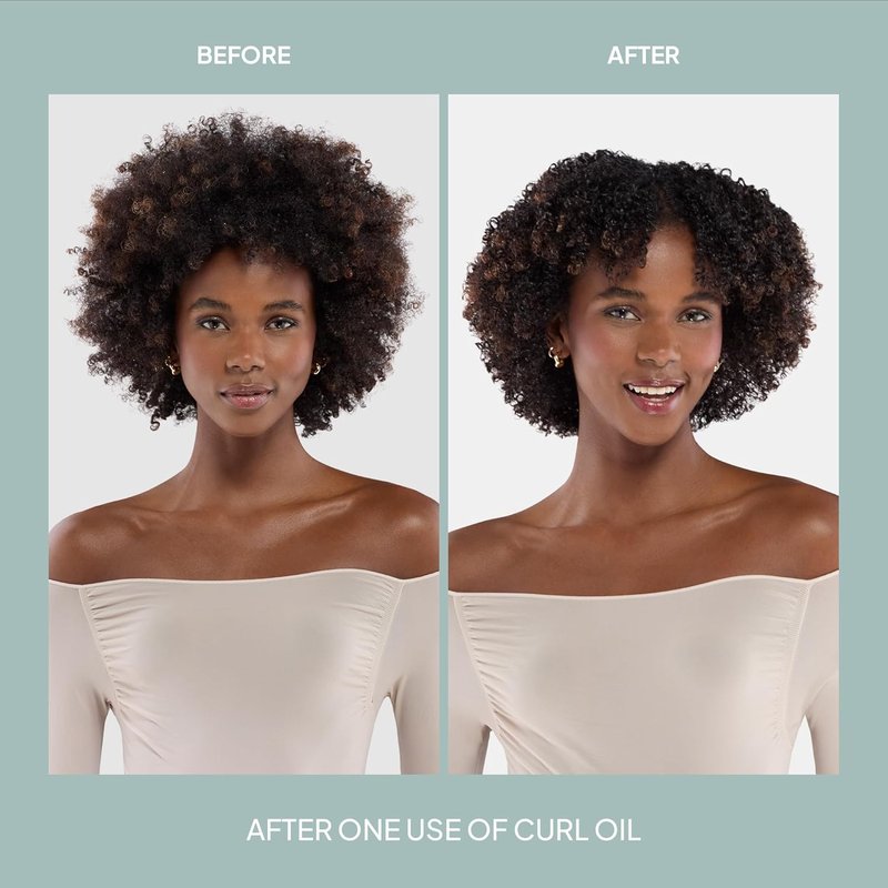 Curl Oil for All Curl Types - Define, Shine & Smooth Frizz - Silicone-Free, Paraben-Free, Sulfate-Free