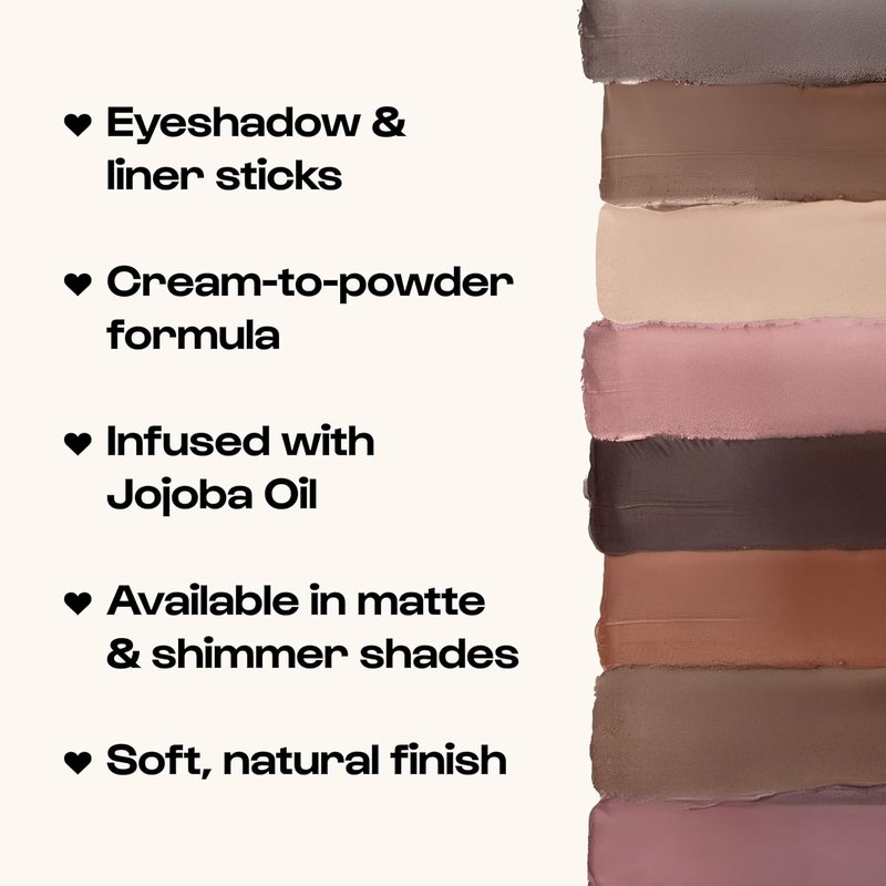 **ALLEYOOP 11th Hour Waterproof Cream Eyeshadow Stick - Long-Lasting Shimmer Eye Shadow & Eyeliner | Rose Shimmer**