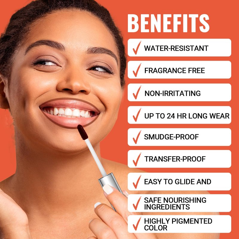 Vevivia 2pcs Lip liner Stain Peel Off,2-in-1 Lip Liner with Tweezer,Lip Stain Waterproof Long Lasting,Non-Fading Peel Off Lip Color,Stay On All Day,Perfect for Gift,Highly Pigmented Color(Mauve+Rose)