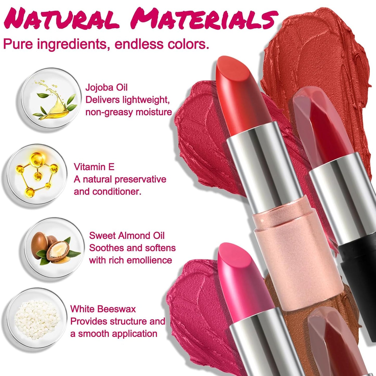 DIY Lipstick Making Kit - Natural Beeswax Lip Gloss & Matte Lipstick Craft | Perfect Christmas Gift for Women & Beginners