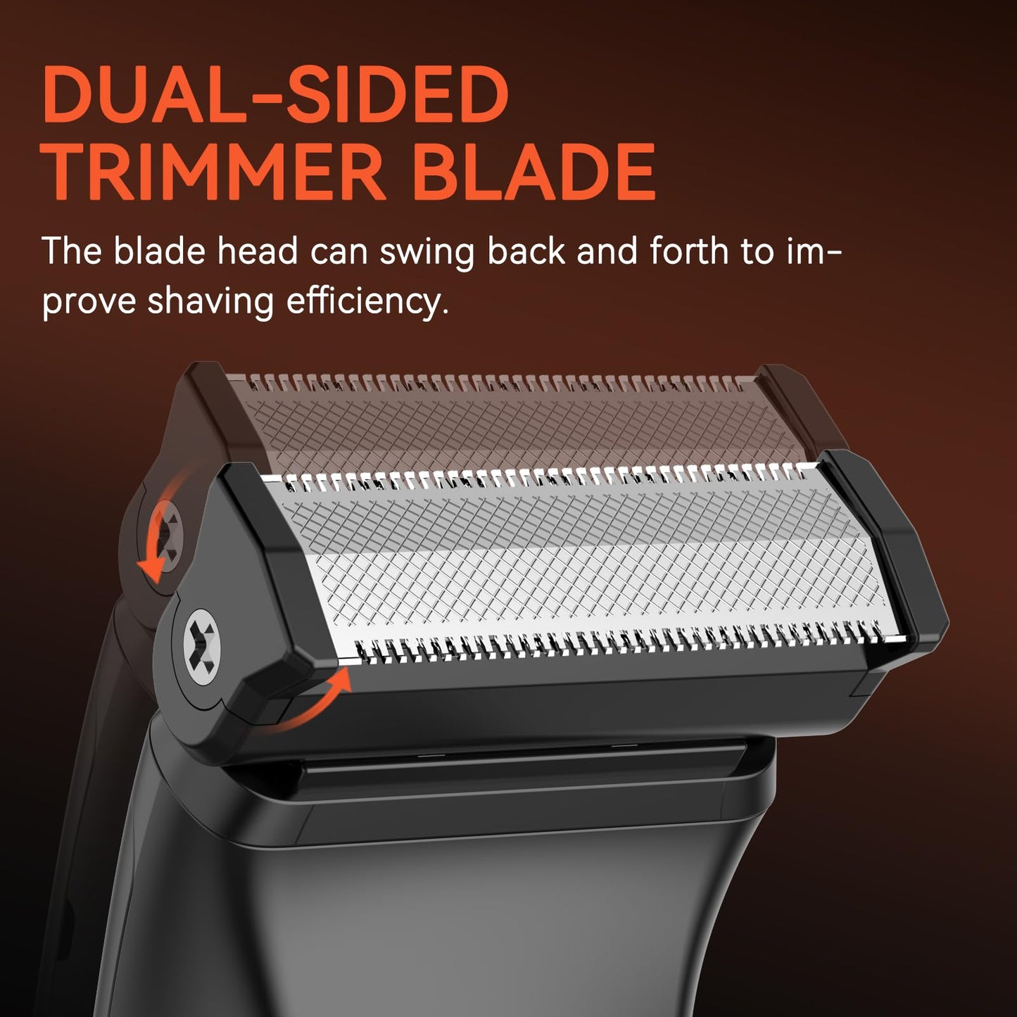 MAXGROOM Manscape Body Hair Trimmer for Men - 2-in-1 Electric Razor, Waterproof Wet/Dry Hair Shavers & Groomer for Pubic Groin & Ball Hair