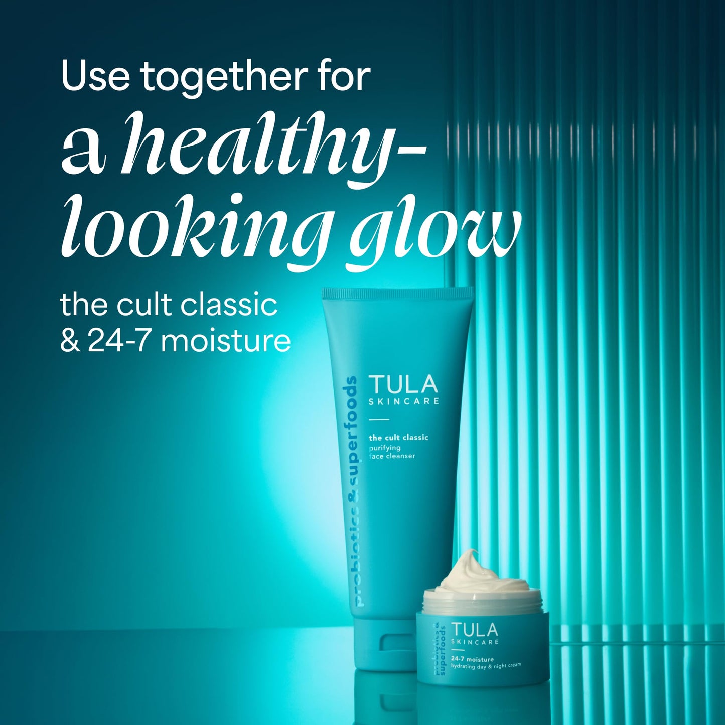 TULA Skin Care Cult Classic Purifying Face Cleanser - Jumbo, Gentle and Effective Face Wash, Makeup Remover, Nourishing and Hydrating, 12.34 oz.
