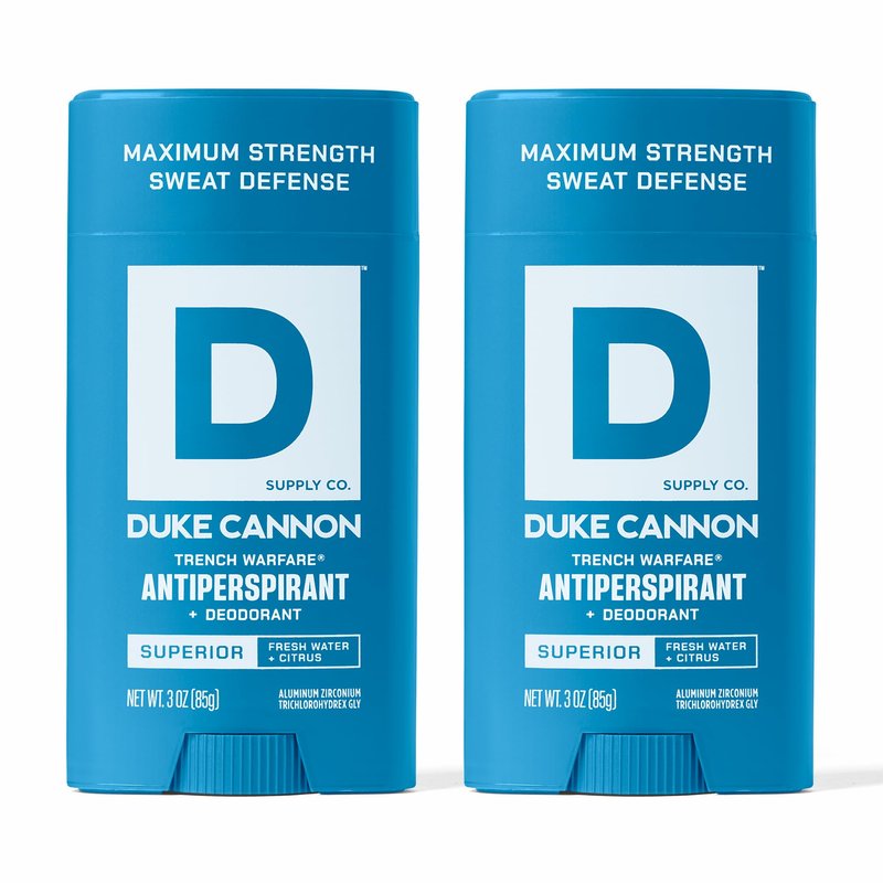 Duke Cannon Supply Co. Anti-Perspirant Deodorant for Men 3 oz. Superior, 2 Pack - Unique Masculine Scent, Odor Control & Soothe Skin