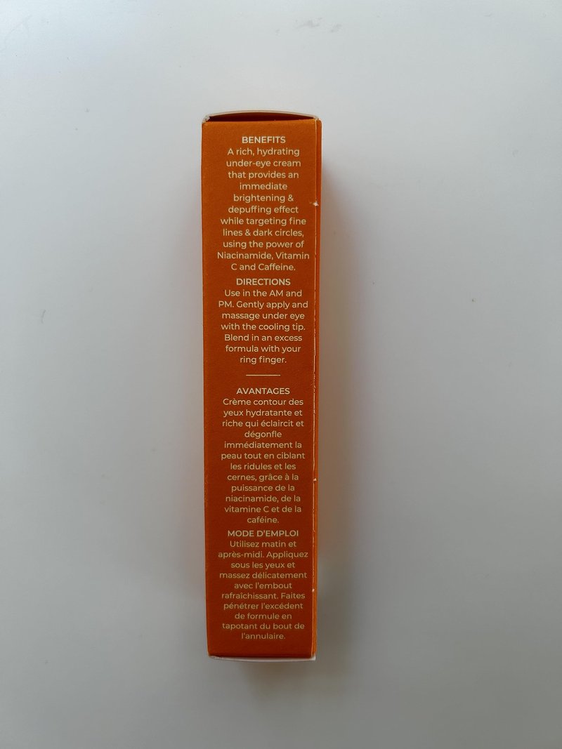 Live Tinted Superhue Brightening Eye Cream - Instantly Refreshes and Brightens - Hydrating & Soothing - Cooling Applicator - Niacinamide & Vitamin C 0.5 fl oz