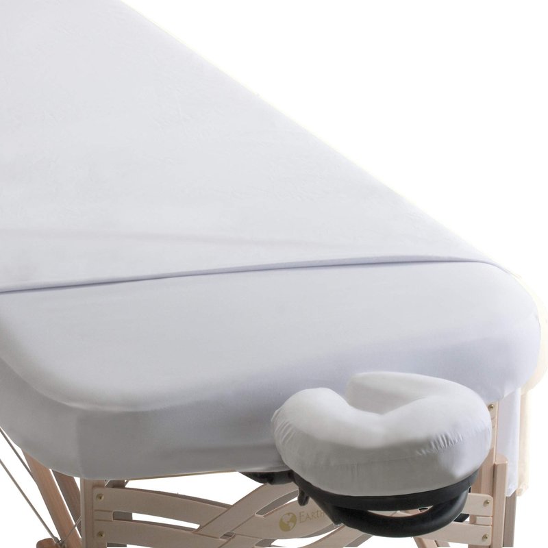 EarthLite Professional Microfiber Face Cradle Cover - Silky, Wrinkle Resistant, Quick-Drying, Reusable for Massage Tables (1 Pack)