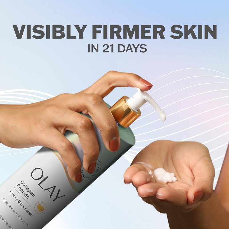 Olay Elasticity Boosting Body Wash + Body Lotion Bundle Pack, Moisturizing & Firming Formula with Collagen Peptide Serum & Vitamin B3 Complex, 26 fl oz & 17 fl oz, (Pack of 2)