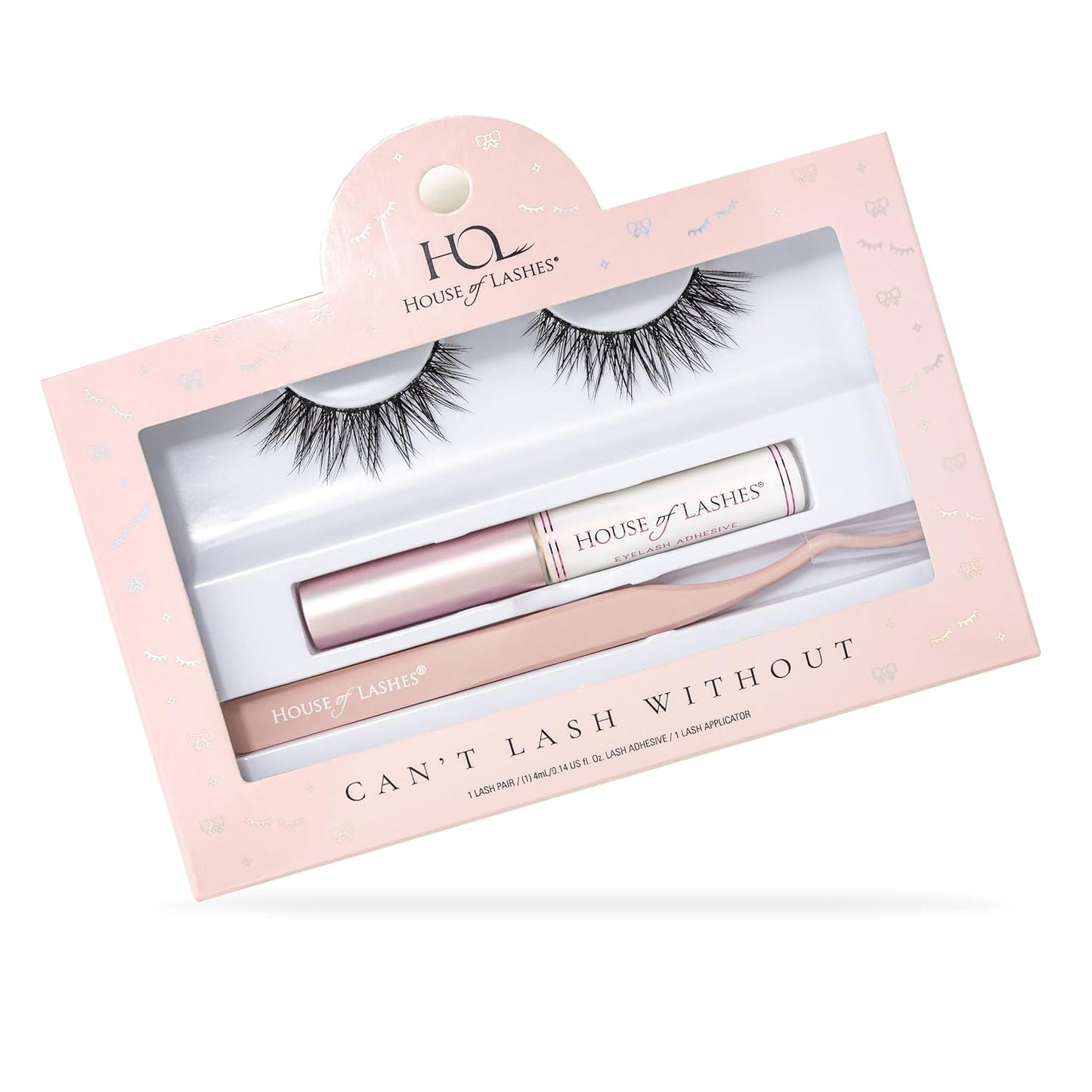Complete Lash Kit - Iconic Lite Faux Mink Lashes with Clear Glue & Precision Applicator | All-Day Wear