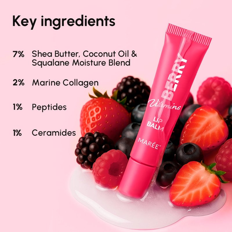 Hydrating Lip Balm | Moisturizing Lip Butter for Very Dry Lips - Nourishing Formula
