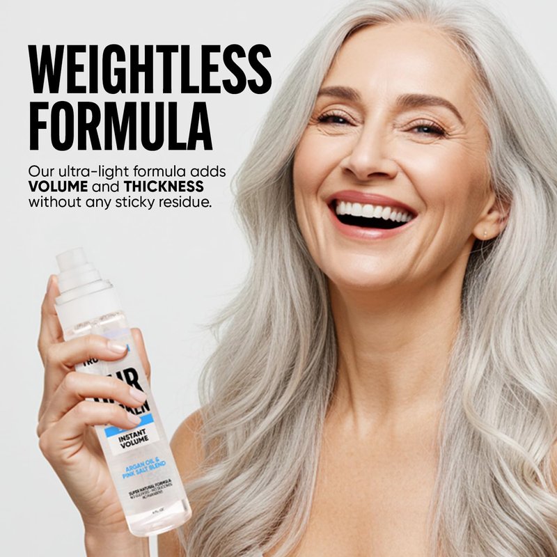 TRU BLOOM Hair Thickening Spray – Get Instant Fuller, Thicker & Healthier Hair, All-Natural Thickening & Volumizing Spray, Stylist-Recommended Hair Volumizer Spray For Both Women & Men. Made in USA