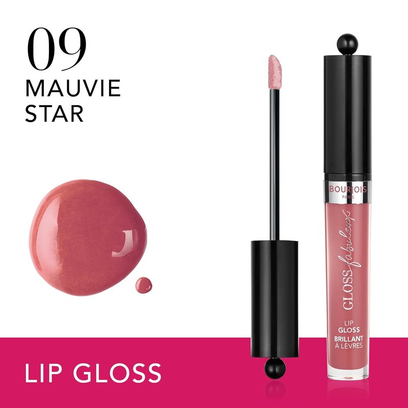 Bourjois Gloss Fabuleux Lip Gloss - Mauvie Star Shade | Hydrating Shine