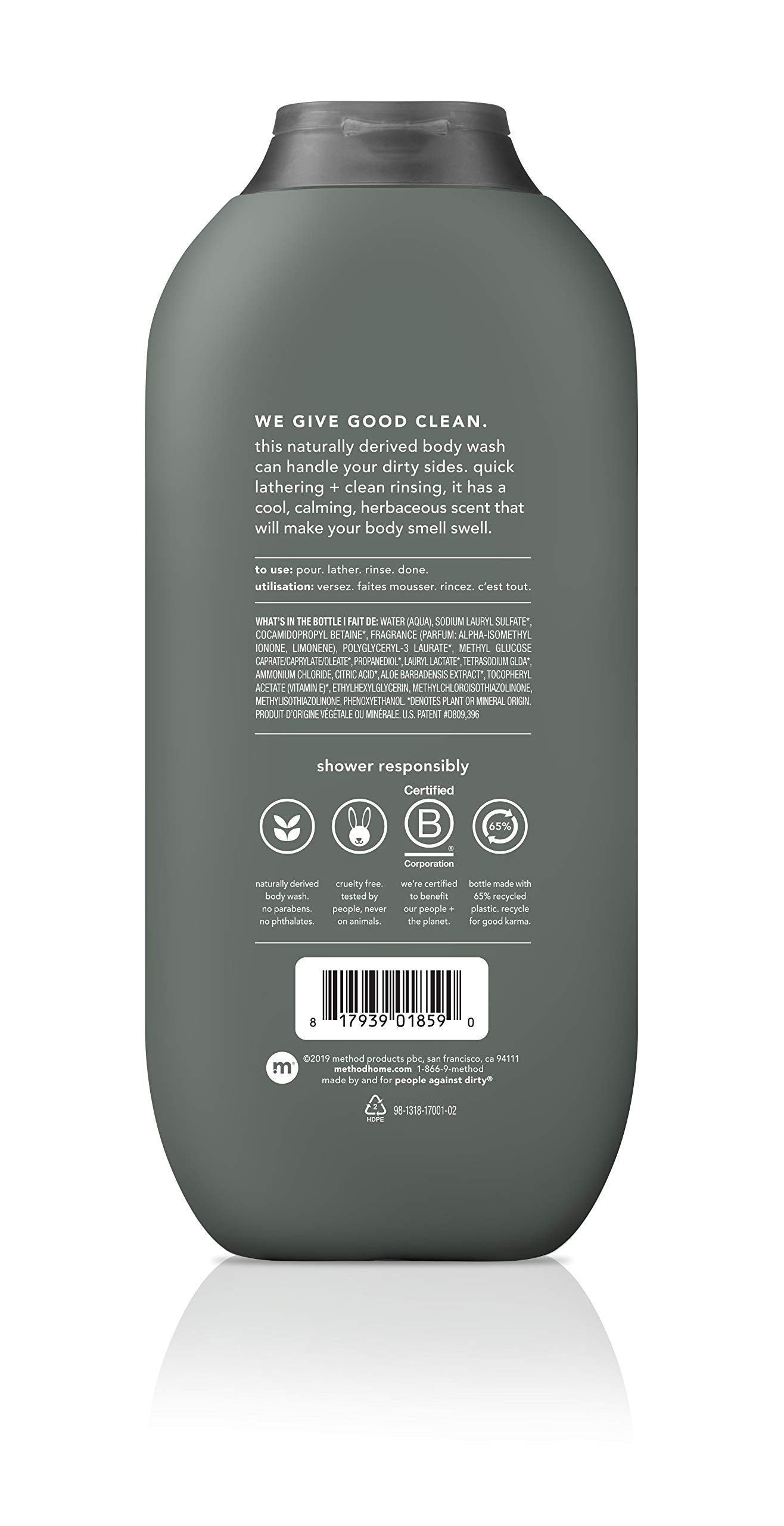 Method Men, 3-pack Body Wash 18 Oz Each (Sea + Surf, Cedar + Cypress, Juniper + Sage)