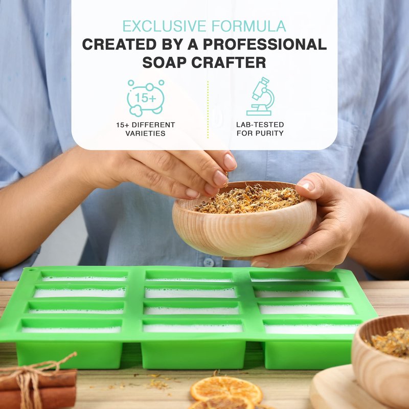 Saponify - 4Lb Ultra Clear Soap Base, Unscented Base, Easy to Use Glycerin Soap Base for Soap Making