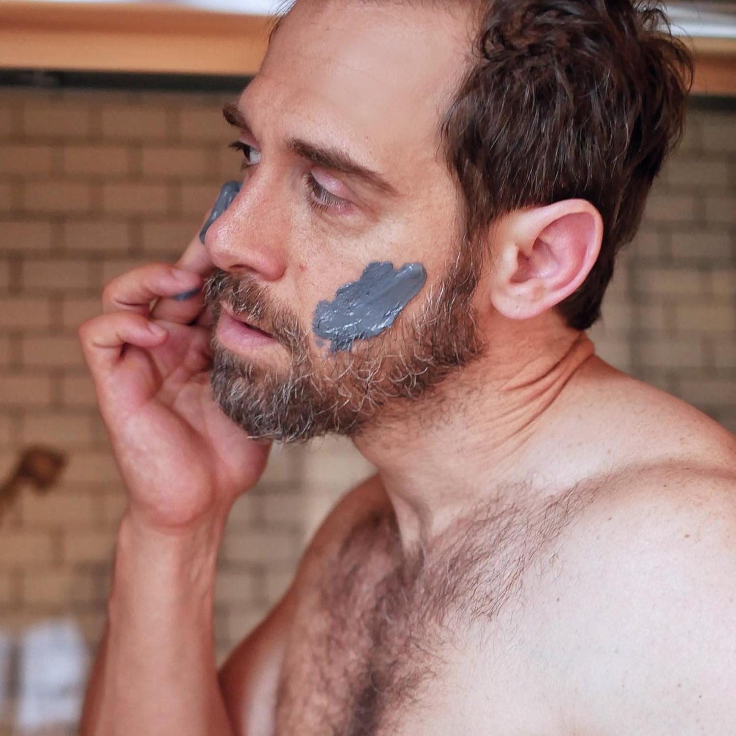 Particle Mineral Face Mask for Men - Hydrating Clay with Charcoal & Aloe Vera | 3.38 FL OZ