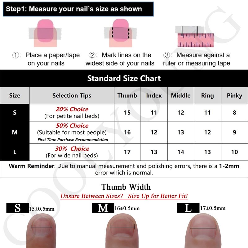 COOLYOUNG French Tip Nails, Cat Eye Press On Nails, 'Lonely Warrior', Square Nail Tips,10 Pieces Black Press On Nails with 1 Gift Box,1 Storage Bag and Gel Nail Kit (S)