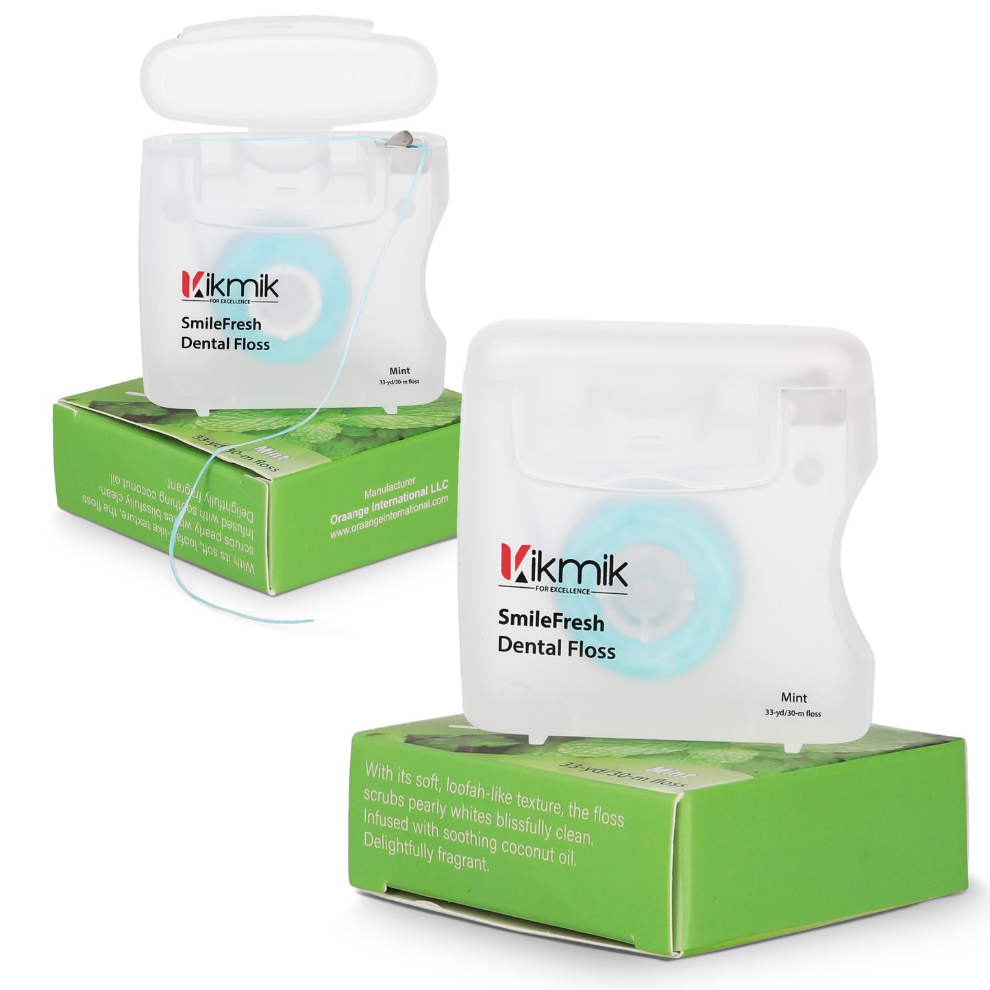 Woven Dental Floss - Mint Dental Floss, Shred Resistant, Extra Wide Woven Floss Dental, Gentle On Gums, 33 Yards - Single Pack