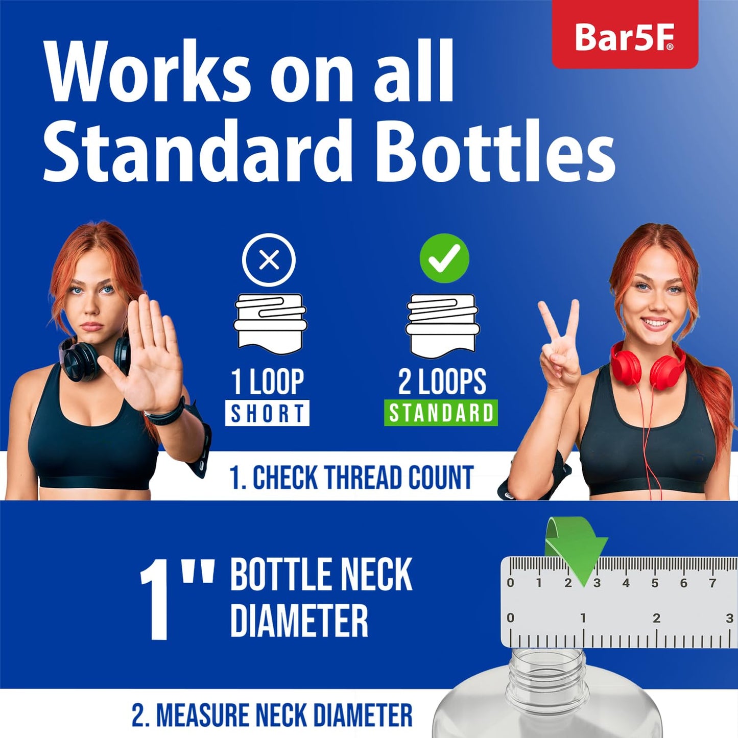 Liter 33.8 oz Shampoo Conditioner Pumps Fits Salon Brand Bottles, 2-Pack Pump Top Dispenser Compatible with 1-inch Neck Diameter Bottles