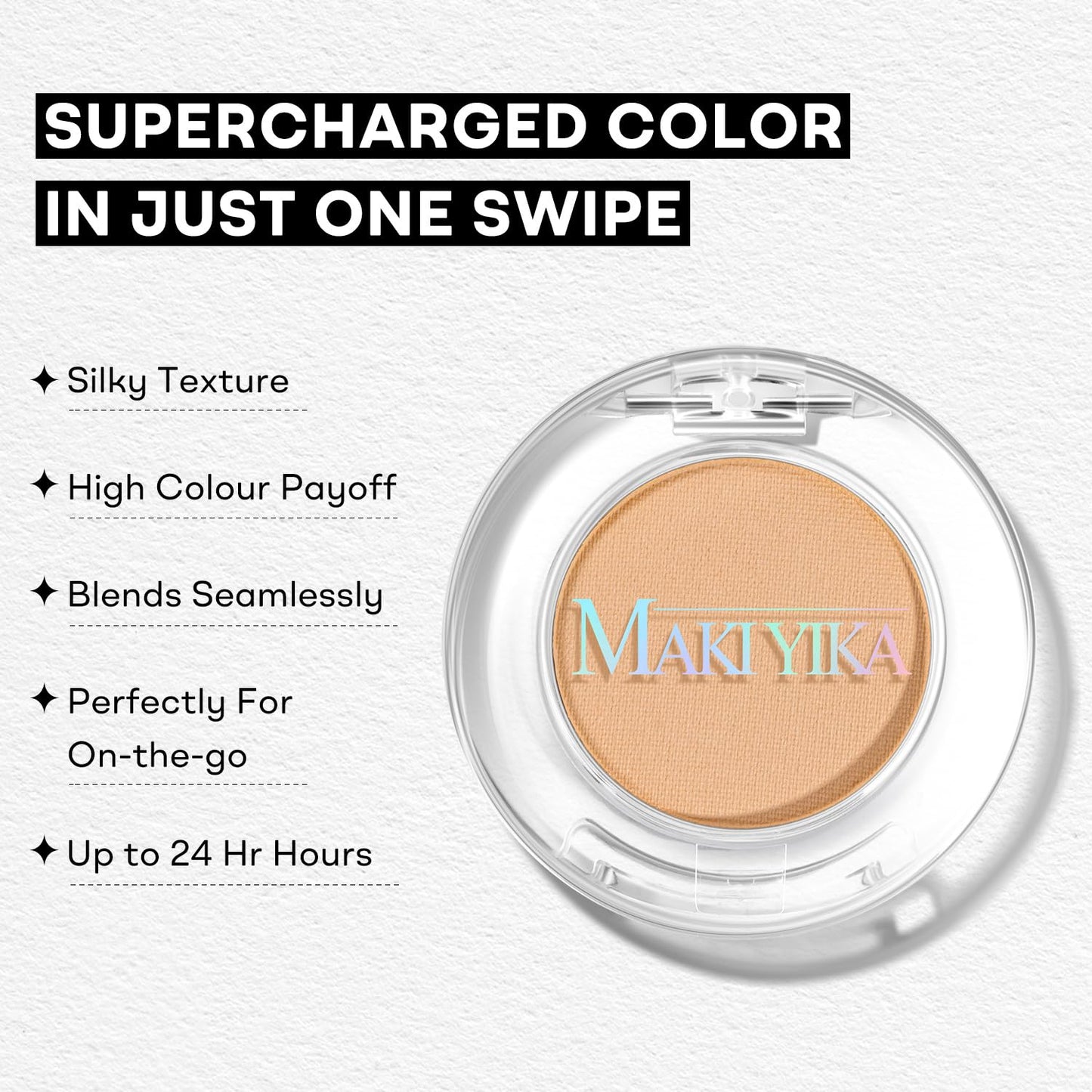 MAKI YIKA Puff Nude Eye Shadow Palette Matte Single for Women Nude Eyeshadow