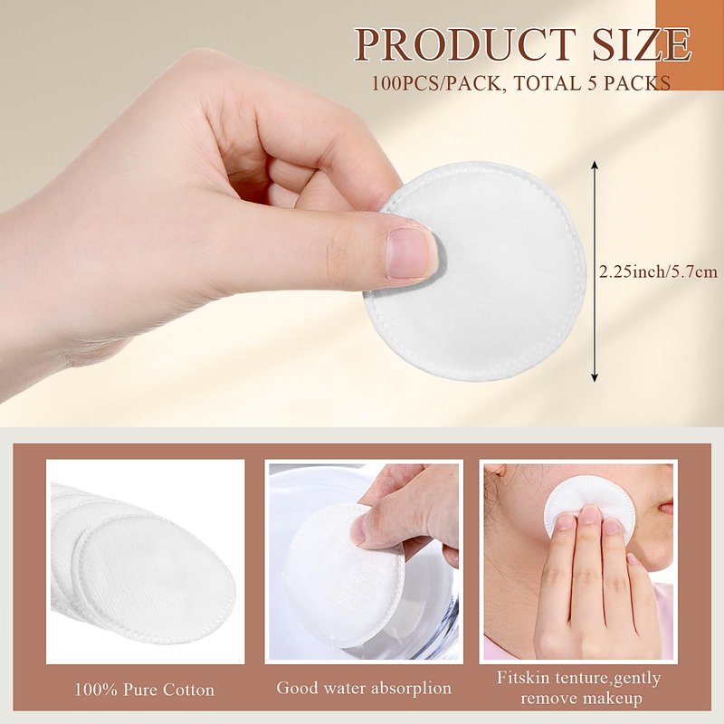Heigble 2700 Count Hotel Vanity Set Bulk 1000 Cotton Balls 500 Cotton Rounds 1000 Swabs with Double Round Tip 200 Dental Floss Picks for Face Makeup Removal Toiletries