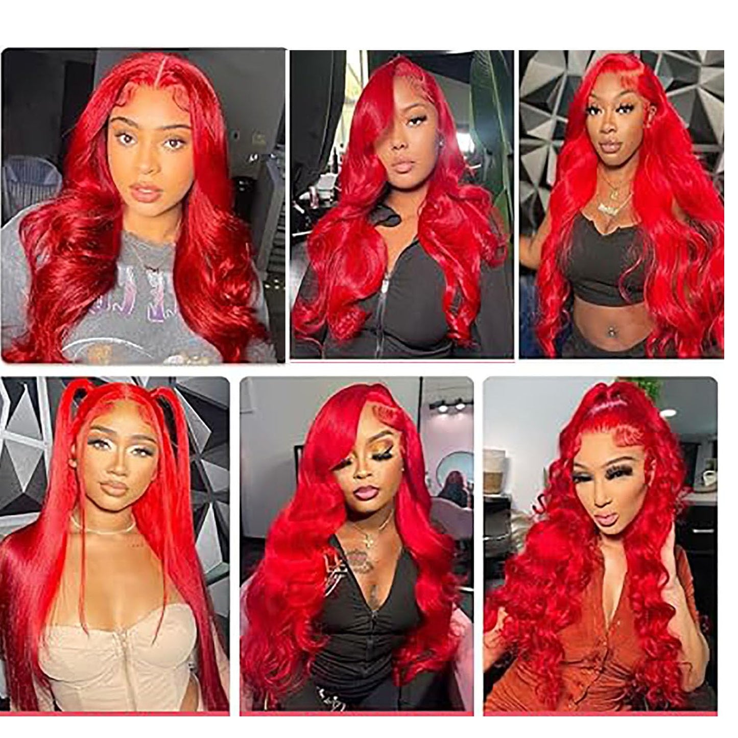18 20 22 Inch Red Bundles Human Hair Body Wave Bundle Red 3 Bundles 300g/Pack Unprocessed Brazilian Virgin Hairs Double Weft Weaves Hair Extensions