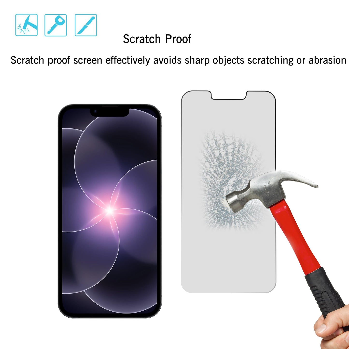 Ailun Privacy Screen Protector for iPhone 17e / iPhone 16e / iPhone 14 / iPhone 13 / iPhone 13 Pro [6.1 Inch] 2 Pack Anti Spy Private Tempered Glass Case Friendly [Not for iPhone 16 6.1 Inch]