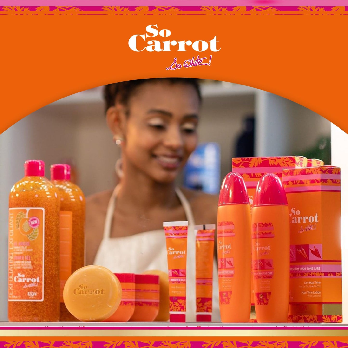 FAIR & WHITE So Carrot Body Scrub Body Wash 31.8 Floz / 940ml