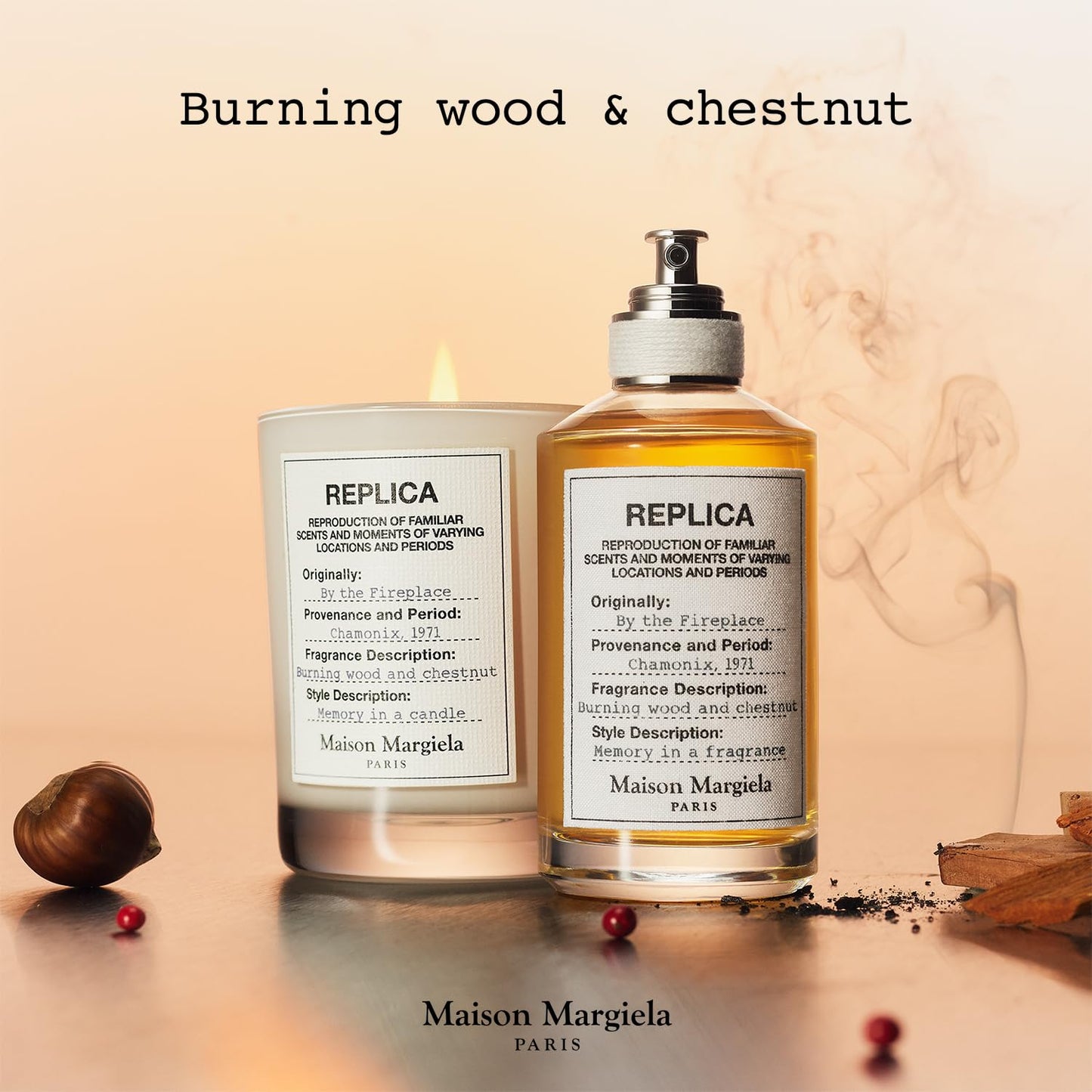 Maison Margiela Replica By The Fireplace Warm Candle - 5.8 Oz