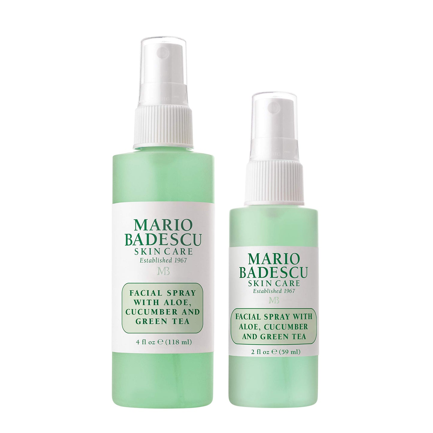 Mario Badescu Facial Spray with Aloe, Cucumber and Green Tea for All Skin Types, Face Mist that Hydrates & Invigorates