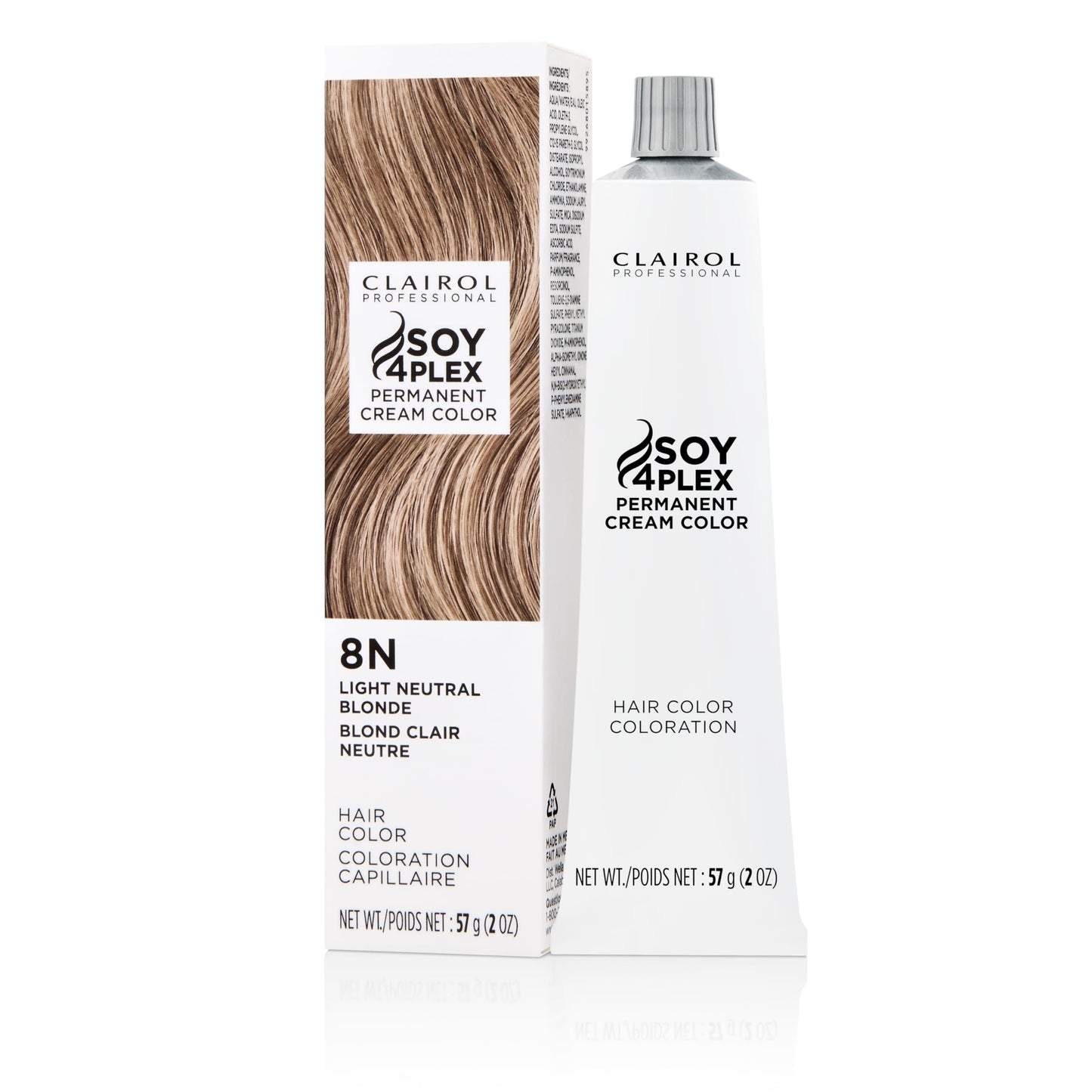 Clairol Professional Crème Permanente, 8n Light Neutral Blonde, 2 oz. - Packaging May Vary