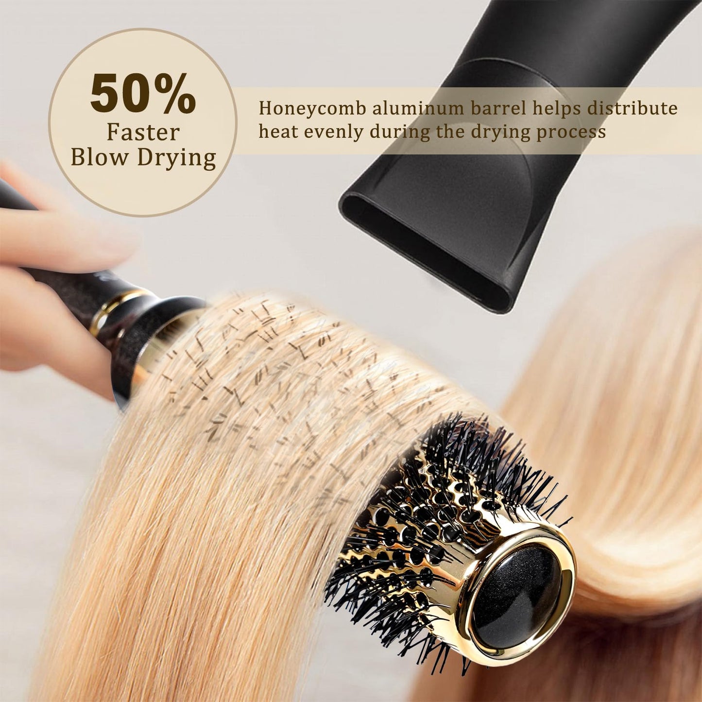Round Hair Brush for Blow Drying