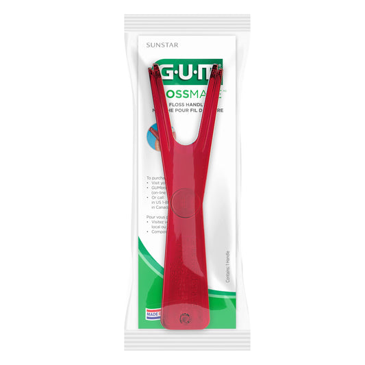 GUM Flossmate Reusable Floss Handle, Environmentally Friendly, Dental Floss Picks for Plaque Removal and Gum Health (Pack of 1)