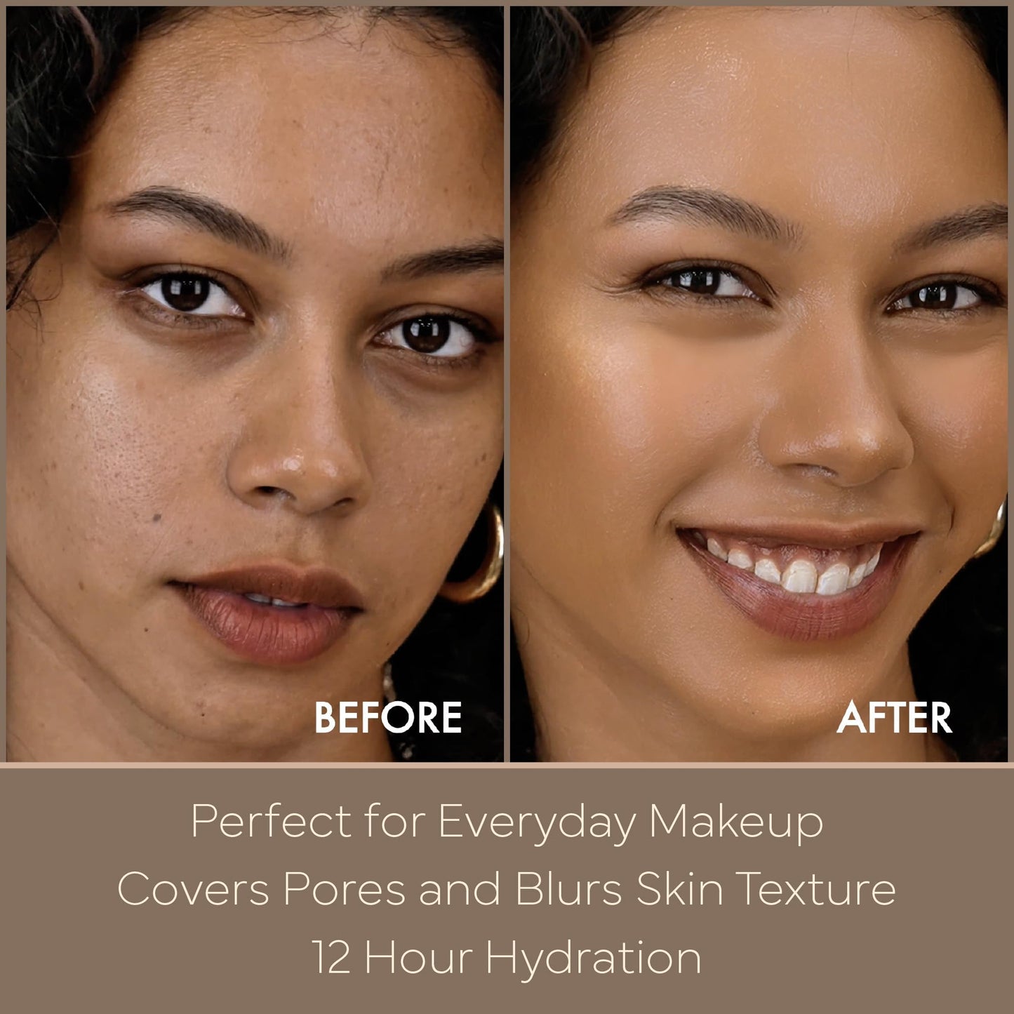 Kiss New York Tinted Moisturizer with SPF 32 PA+++ (Deep Honey) With Kabuki Brush,12 Hour Hydrating Sunscreen for Face, No White Cast for Dark Tones, Natural Finish With Hyaluronic Acid, Vitamin E