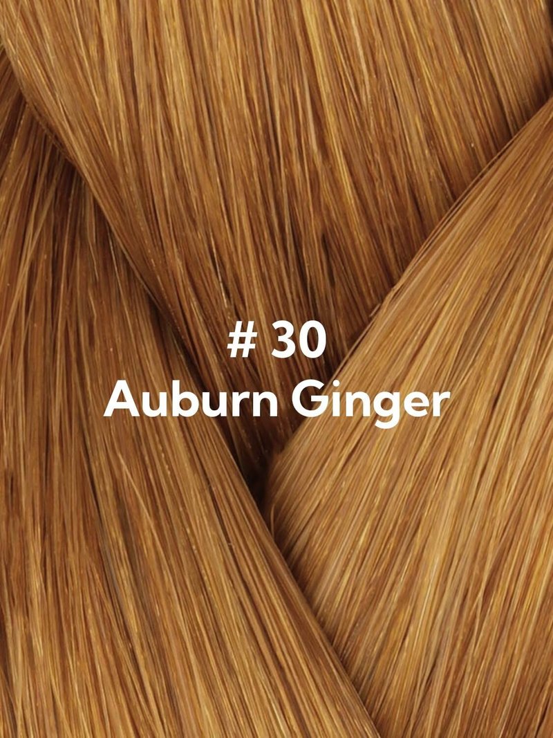 HOTBANANA Invisi Edge Tape in Hair Extensions Human Hair, 10inch 30g 10pcs Invisible & 10pcs Classic Auburn Ginger Seamless Tape in Hair Extensions Straight Injected