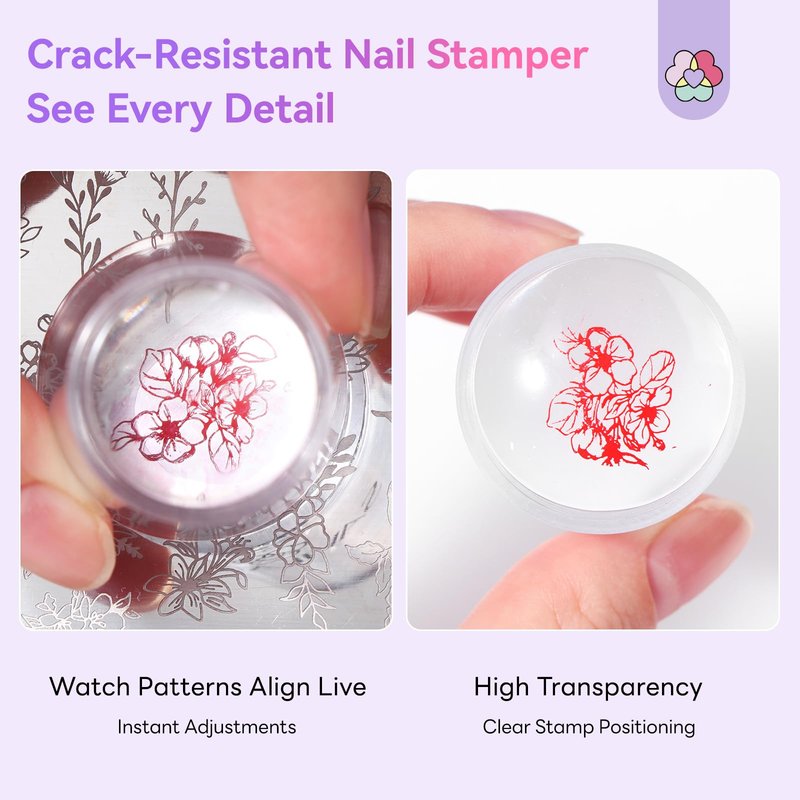 SAVILAND Nail Stamping Gel Polish Kit: 6 Colors Nail Stamping Polish Gel with French Tip Tool Silicone Stamp 8ML Stamper Polishs Gels Painting Gels Nails Kit for DIY Nails Art Design