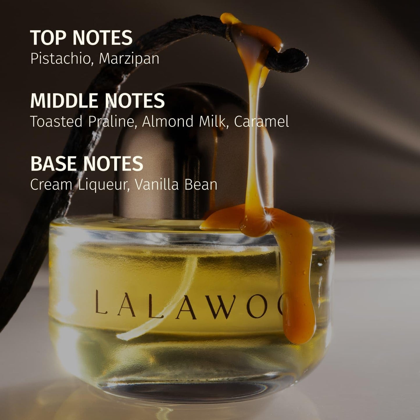 DefineMe Lalawoo Perfume, 1.7 fl oz, Gourmand Fragrance with Pistachio, Vanilla & Caramel Notes, Perfumes for Women