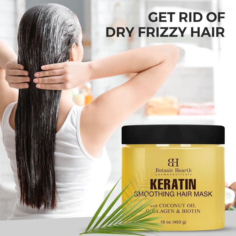 Keratin Hair Mask & Tea Tree Shampoo/Conditioner Set | Nourishing Hair Care Bundle (16 oz Each)