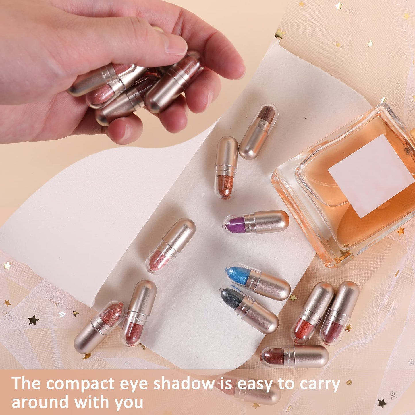 Boobeen 12 Colors Eyeshadow Palette High Pigmented Brighten Eyeshadow Set Blush Highlighting Powder Makeup Set Natural Eye Shadow Kit For Beginners