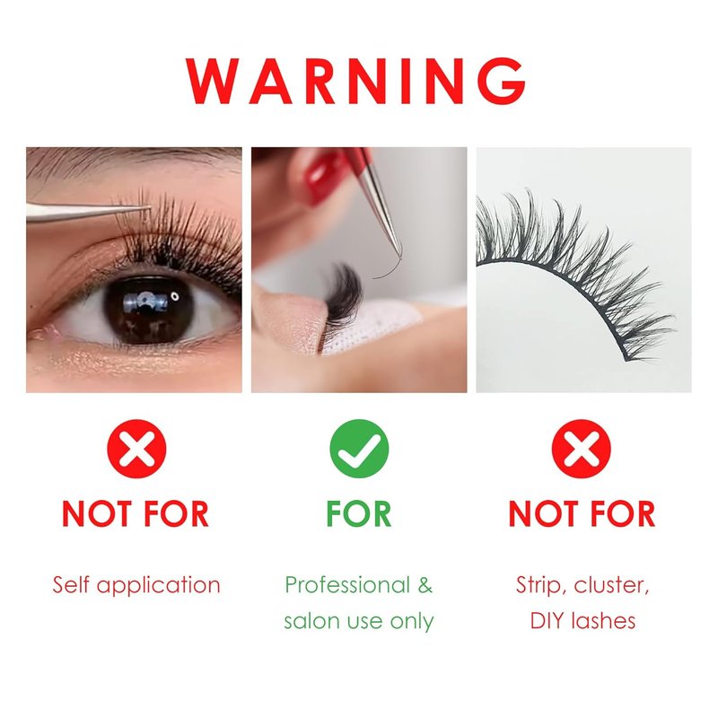 Non Shake Eyelash Extension Glue - Extra Strong Black Adhesive | 0.17 fl. oz (5ml) | 0.5 Sec Dry Time, 4 Weeks Retention