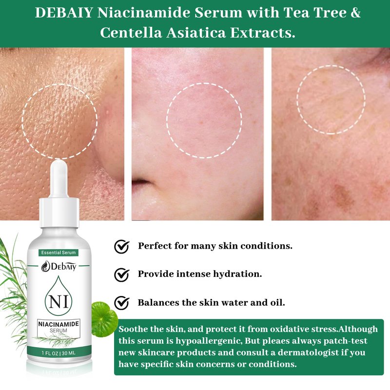 5% Niacinamide Serum Rejuvenating Face with Rosemary Extract Facial Serum (3 Pack 1fl.oz|30ml)