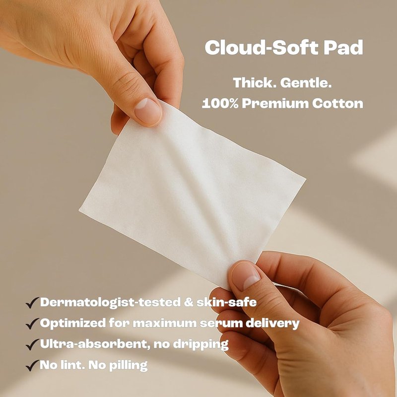 Hydracalm Facial Cleansing Pads - Hydrating Cotton Wipes for All Skin Types | 20 Individually Wrapped Travel Wipes