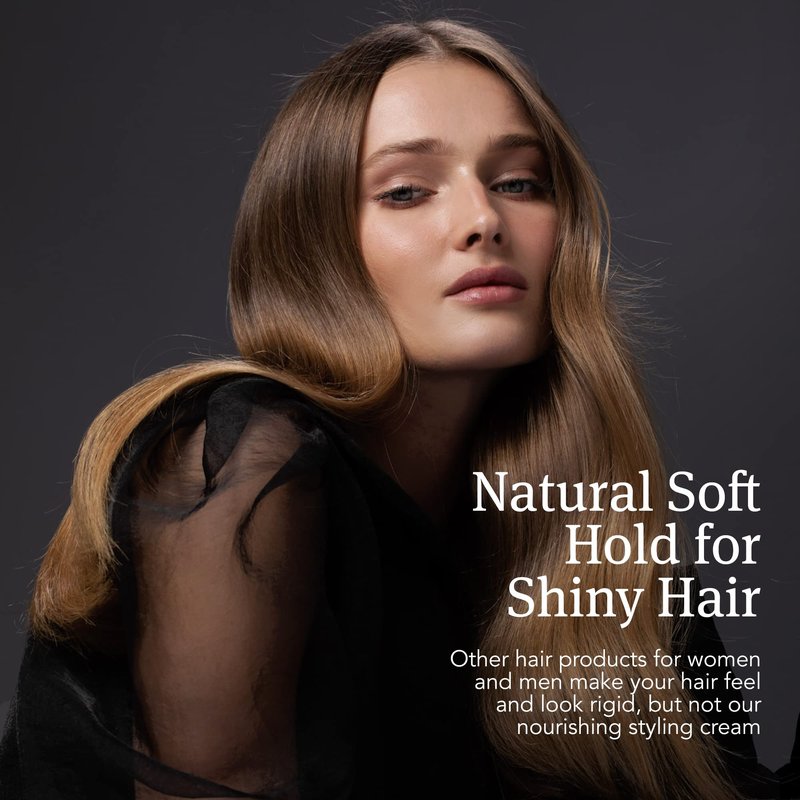 Saphira Rejuvenating Styling Cream, Frizz Control Hair Smoothing Cream and Styling Formula with 26 Dead Sea Minerals, Finishing Cream for Medium to Firm Hold, Sulfate-Free, Paraben-Free, 8.5 Ounce
