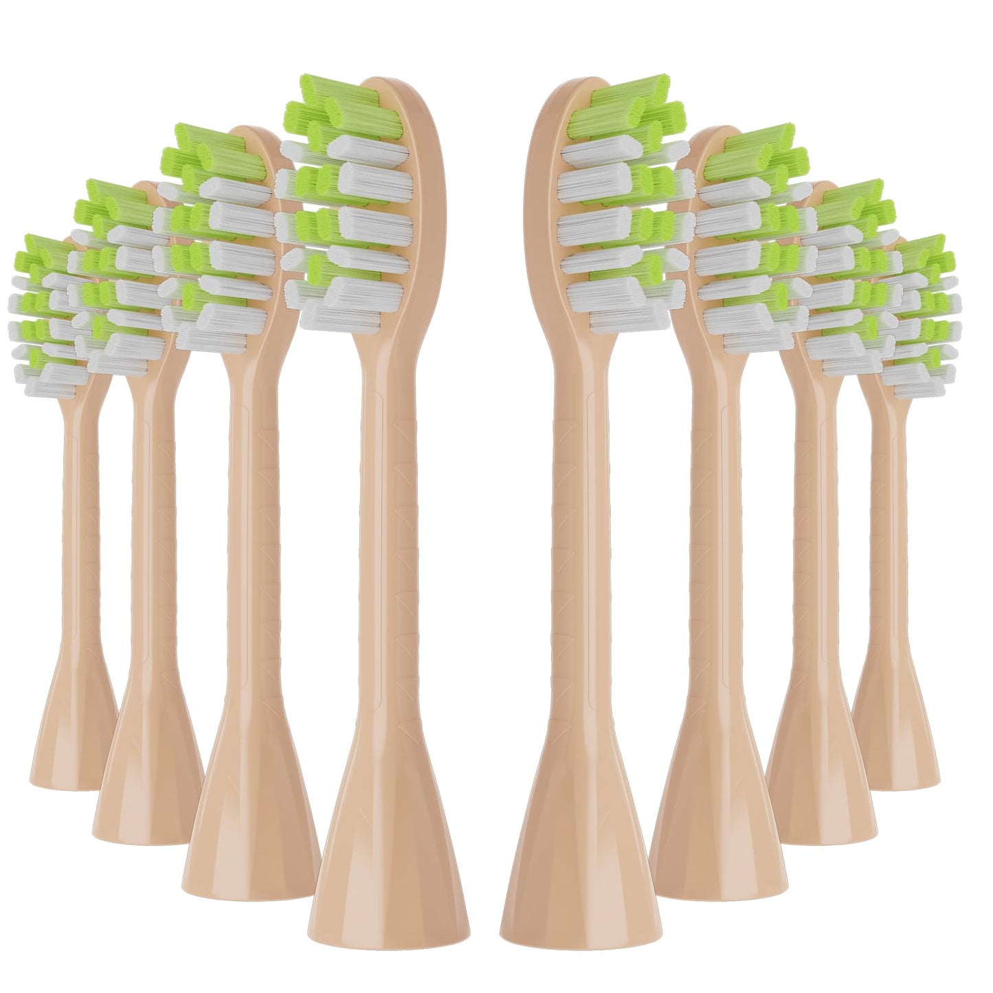 One Series Replacement Toothbrush Heads Pisonicleara Compatible with sonicare Philips BH1022/03 HY1100/02 HY1102 (8-pc) Battery Brush, Mango Snow White Travel Refill (one-Shimmer)